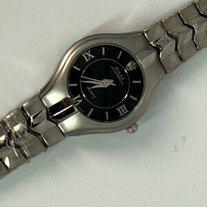 Rolex Generic Fashion Watch Stainless Steel Black Dial & Roman Numerals Quartz